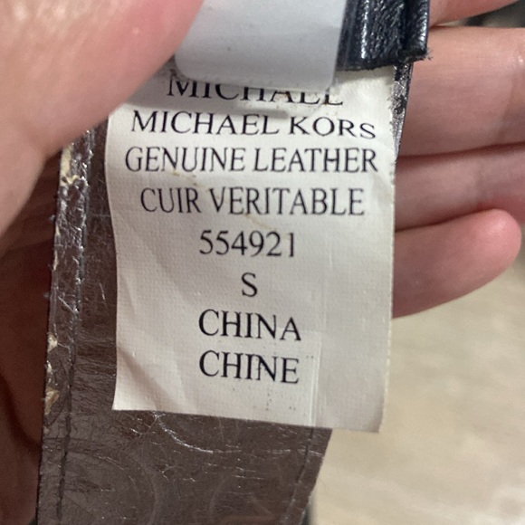 Michael Kors Black Leather Belt Bag with Silver Buckle - Picture 5 of 6